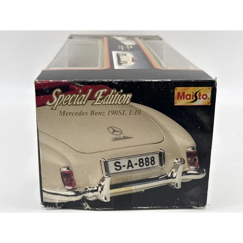 Maisto Special Edition Mercedes Benz 190SL Die cast Model 1:18 Scale Classic Red